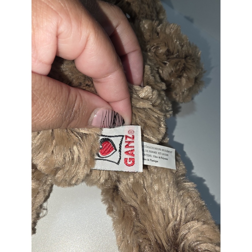 Ganz Brown Plush Teddy Bear with Polka Dot Bow –‎ 11" Soft Stuffed Animal Toy - Picture 4 of 10